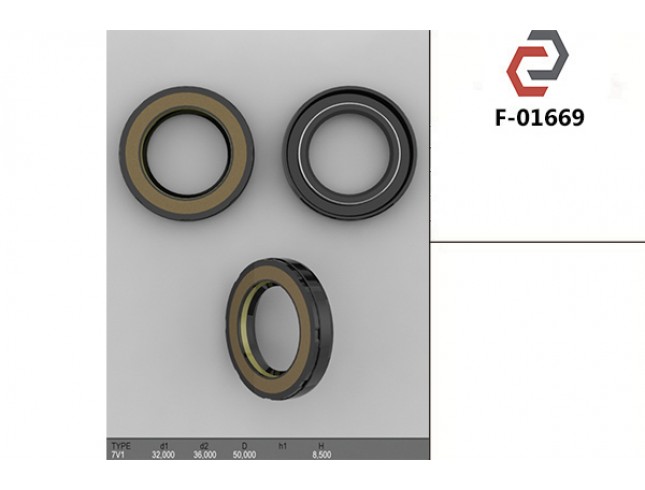 Сальник рульової системи 50*32*8.5 F 01669