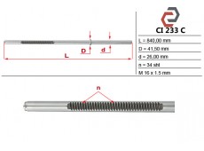 Шток рульової рейки CITROEN C5 CITROEN C5 Break CI233RC