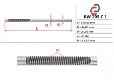 Шток рульової рейки BMW 3 - series BMW 3 Coupe BMW 3 Touring BW205RC1
