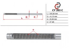 Шток рульової рейки CHERY TIGGO CHERY TIGGO 3 CHERY TIGGO DR CY203RC