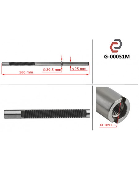 Шток рульової рейки OPEL ASTRA G OPEL ASTRA G Cabrio OPEL ASTRA G Coupe OPEL ASTRA G Sedan OPEL ASTRA G Universal OPEL ASTRA H OPEL ASTRA H sedan OPEL ASTRA H TwinTop OPEL ASTRA H Universal OPEL ASTRA H Van OPEL ZAFIRA A OPEL ZAFIRA B OPEL ZAFIRA B Van G-00051M