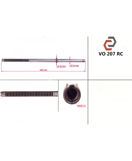 Шток рульової рейки VOLVO 740 VOLVO 740 Kombi VOLVO 760 VOLVO 760 Kombi VOLVO 780 VOLVO 940 VOLVO 940 Kombi VOLVO 960 VOLVO 960 Kombi VO207RC
