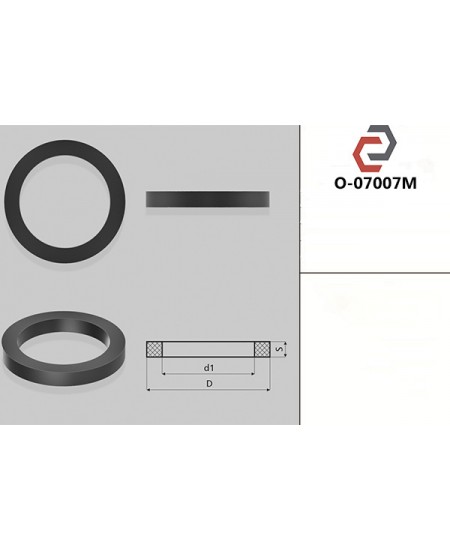 Кільце гумове квадратне перерізу [90/3.5/97.1] O-07007M