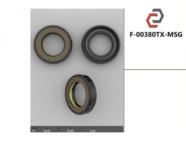 Сальник рульової системи 40*25.5*8.5 F 00380TX-MSG