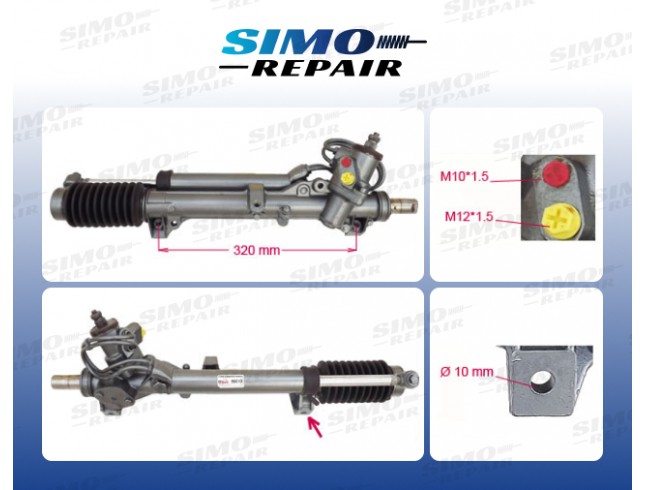 Рульова рейка з ГПК CITROEN BX XB-_  BX Break XB-_