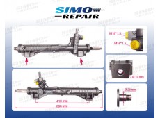 Рульова рейка з ГПК CITROEN C8 EA_, EB_  FIAT ULYSSE 179AX  LANCIA PHEDRA 179  PEUGEOT 807 E_
