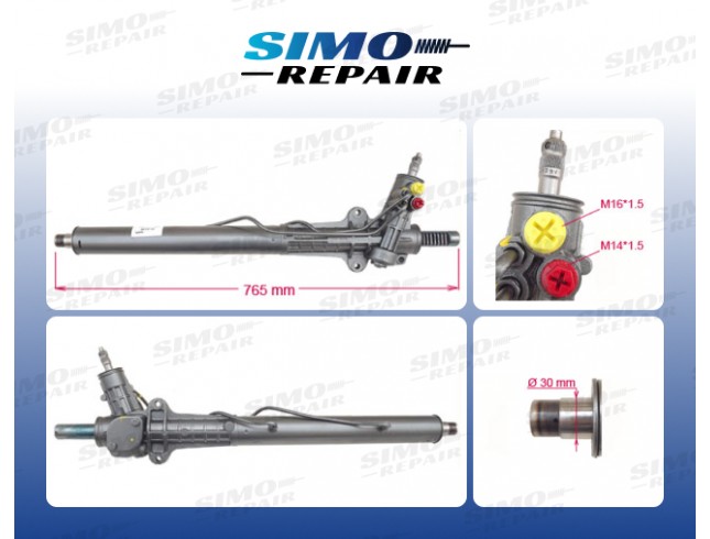 Рульова рейка з ГПК CITROEN C25 280_, 290_  FIAT DUCATO 290  DUCATO Panorama 290  TALENTO 290  PEUGEOT J5 280L  J5 280P  J5 290L  J5 290P