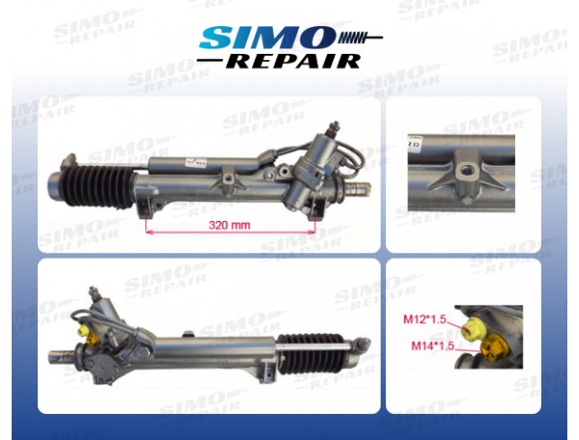 Рульова рейка з ГПК CITROEN XANTIA X12  XANTIA X204  XANTIA Estate X12  XANTIA Estate X204