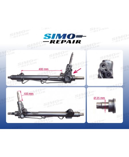 Рульова рейка з ГПК FORD SIERRA GBC, GBG  SIERRA GBG, GB4  SIERRA universal BNG  TAUNUS ?80 Turnier GBNS