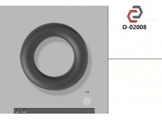 Кільце гумове кругле перерізу [1.68] O-02008