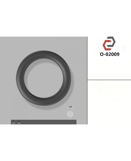 Кільце гумове кругле перерізу [1.68] O-02009