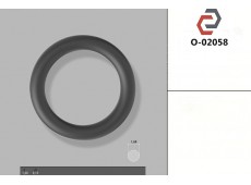 Кільце гумове кругле перерізу [1.68/8.15] O-02058