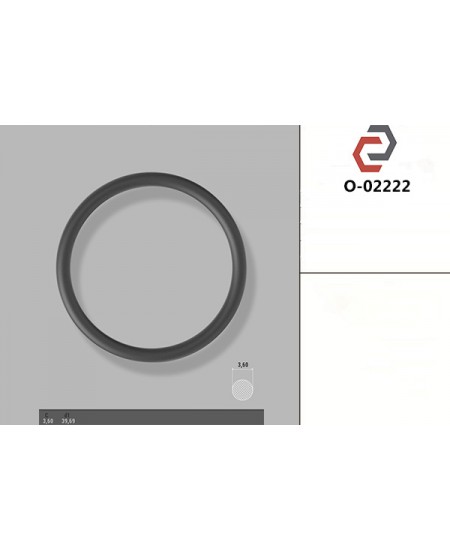 Кільце гумове кругле перерізу [3.6/39.69] O-02222