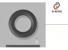 Кільце гумове кругле перерізу [2.05/5.5] O-02707