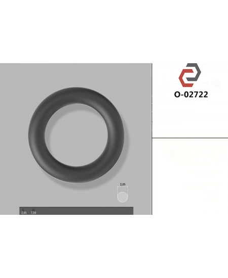 Кільце гумове кругле перерізу [2.05/7.5] O-02722
