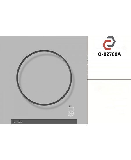 Кільце гумове кругле перерізу [2.05/63] O-02780A