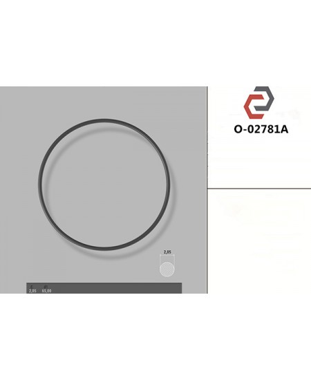 Кільце гумове кругле перерізу [2.05/65] O-02781A
