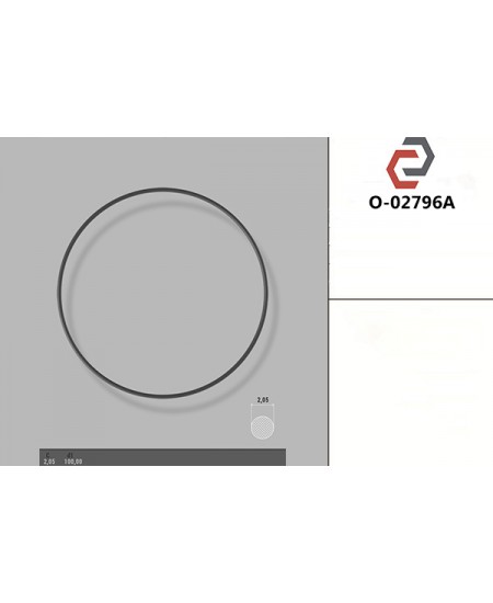 Кільце гумове кругле перерізу [2.05/100] O-02796A
