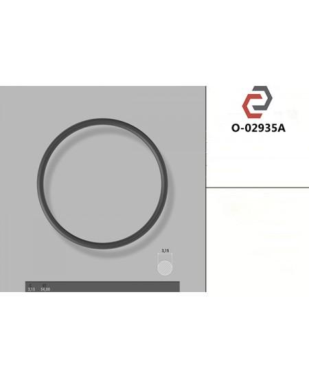 Кільце гумове кругле перерізу [3.15/54] O-02935A