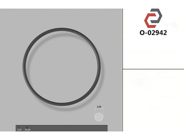Кільце гумове кругле перерізу [3.05/65] O-02942