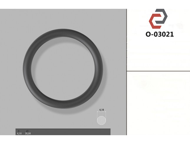 Кільце гумове кругле перерізу [4.1/30] O-03021