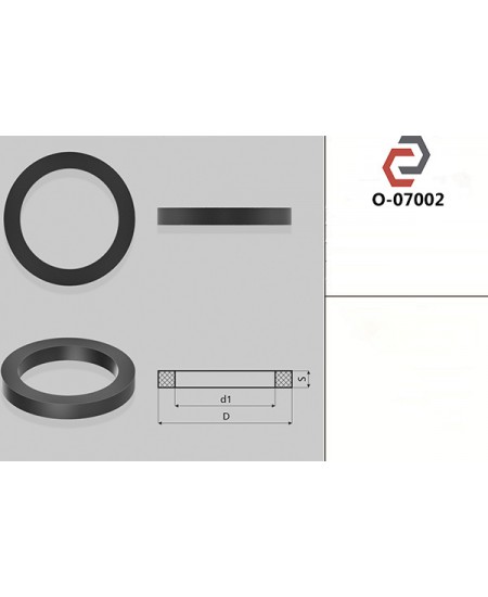 Кільце гумове квадратне перерізу [52/2.65/57] O-07002