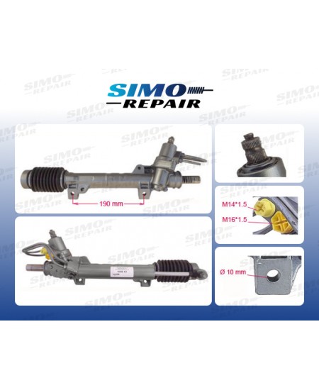 Рульова рейка з ГПК CITROEN BERLINGO MF  BERLINGO M_  XSARA N1_W, N2_W  XSARA Coupe N0  XSARA Estate N2  ZX N2  ZX Estate N2  PEUGEOT PARTNER 5_MWL4  PARTNER Van 5F